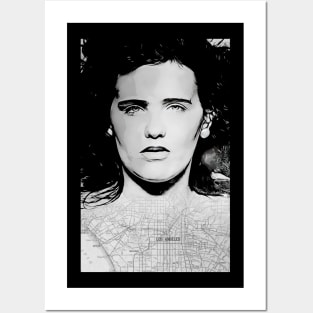 Elizabeth Short The Black Dahlia Design Posters and Art